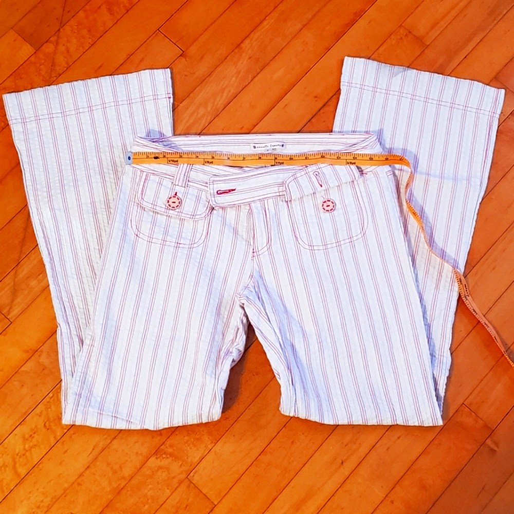 NWoT Nanette Lepore Linen Pinstripe Pants
